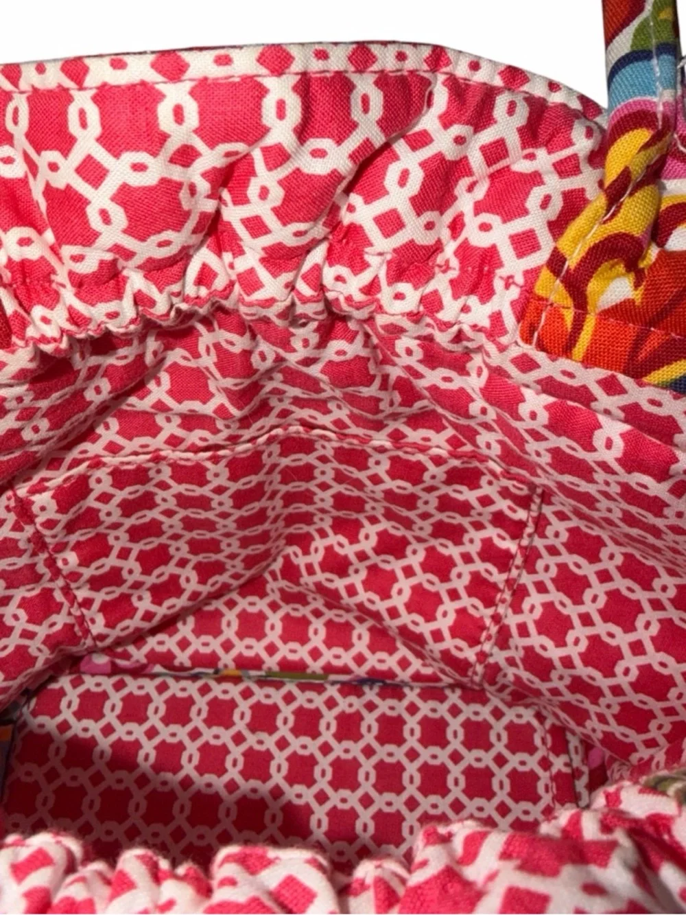 Vera Bradley Hope Garden Floral Drawstring Bucket Totet - Picture 8 of 8